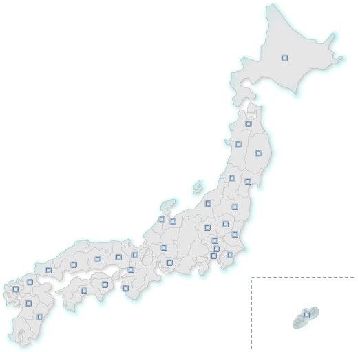 日本地図よりマメデザイン製品･販売店検索【 MAME･DESIGN-AQUA 】マメデザイン-アクア
